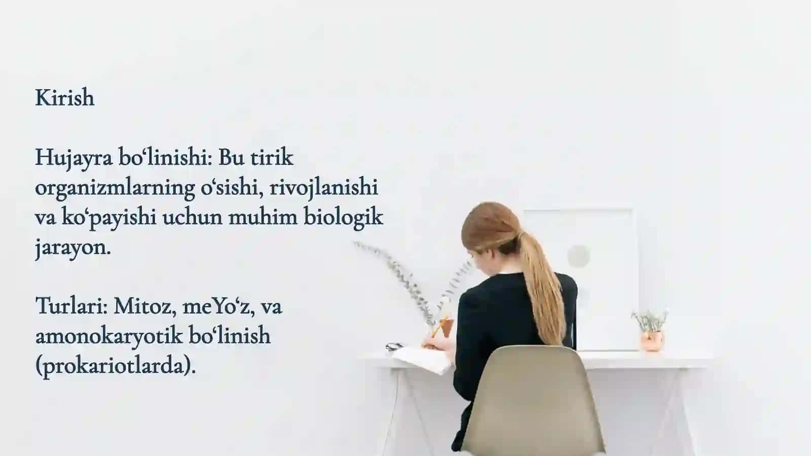 Hujayralarning bo’linish fazlari 2