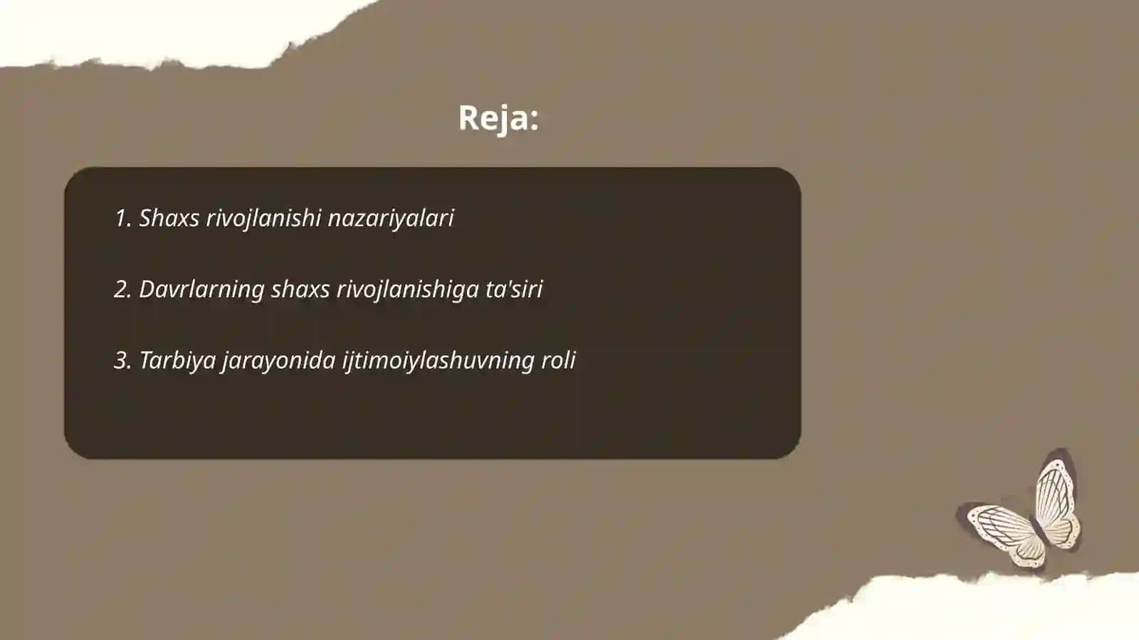 Shaxsning rivojlanishi tarbiyasi va ijtimoiylashuvi tarbiya maqsadi va vazifalari 2