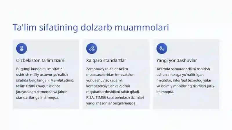 Ta'lim sifatini oshirish mexanizmlari 2