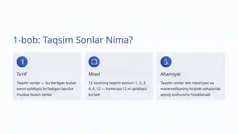 Taqsim Sonlar: Matematik Sirlar va Kundalik Hayotdagi Ahamiyati 2