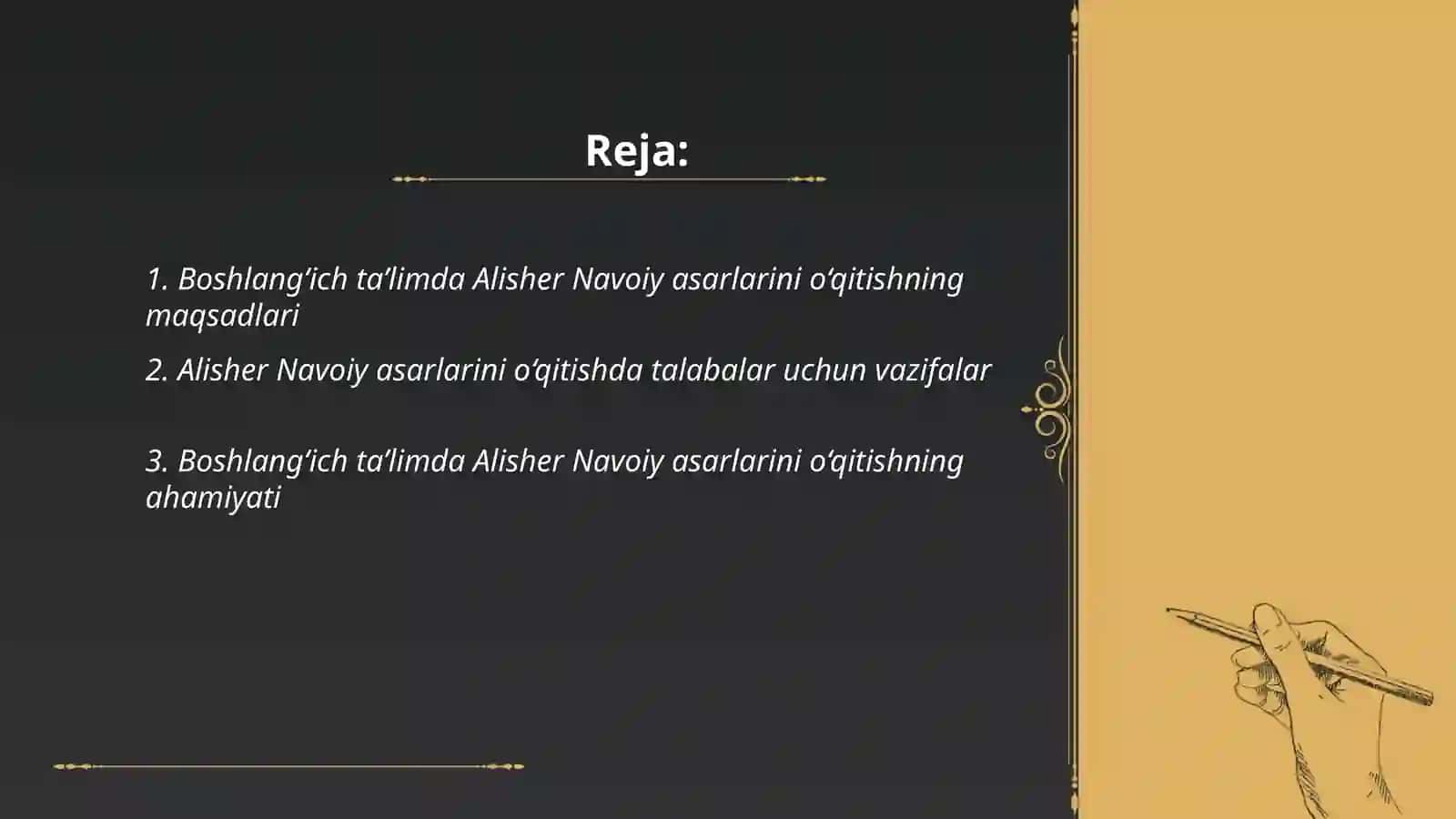 Alisher Navoiy asarlarini o‘qitish 2