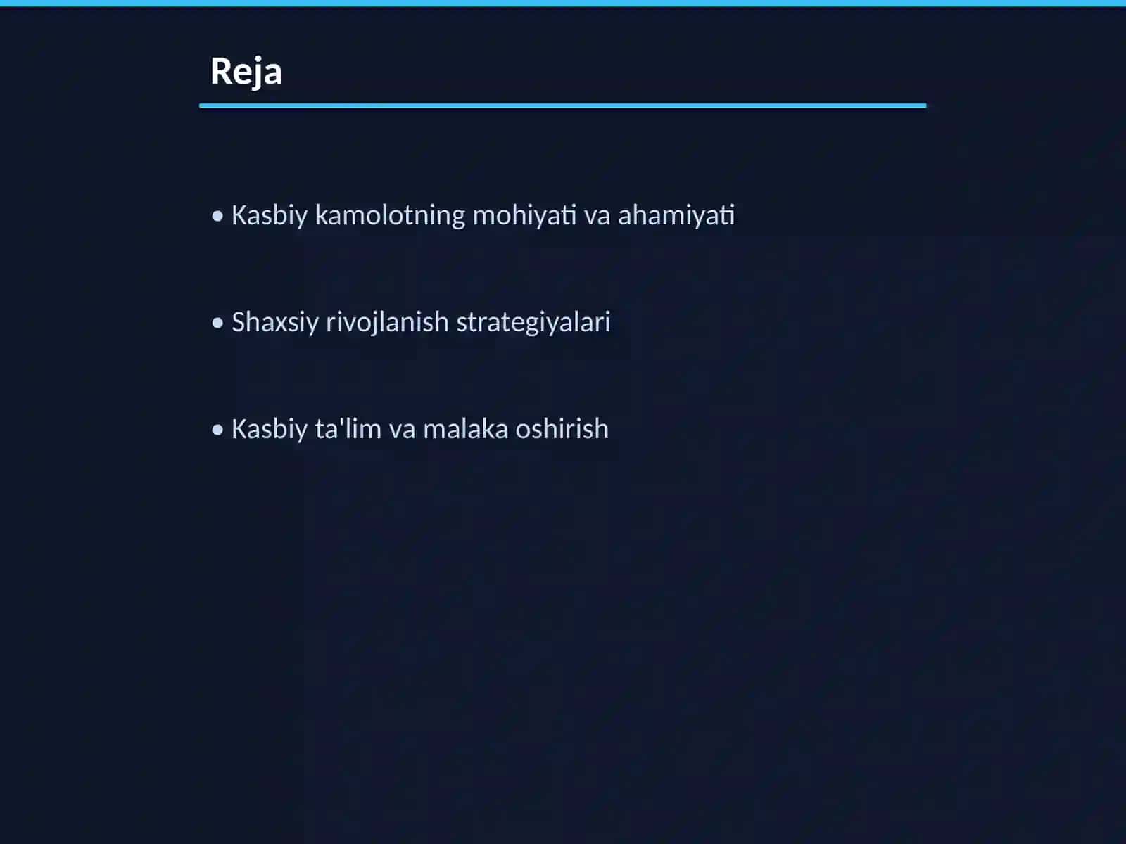Shaxsni kasbiy kamoloti 2