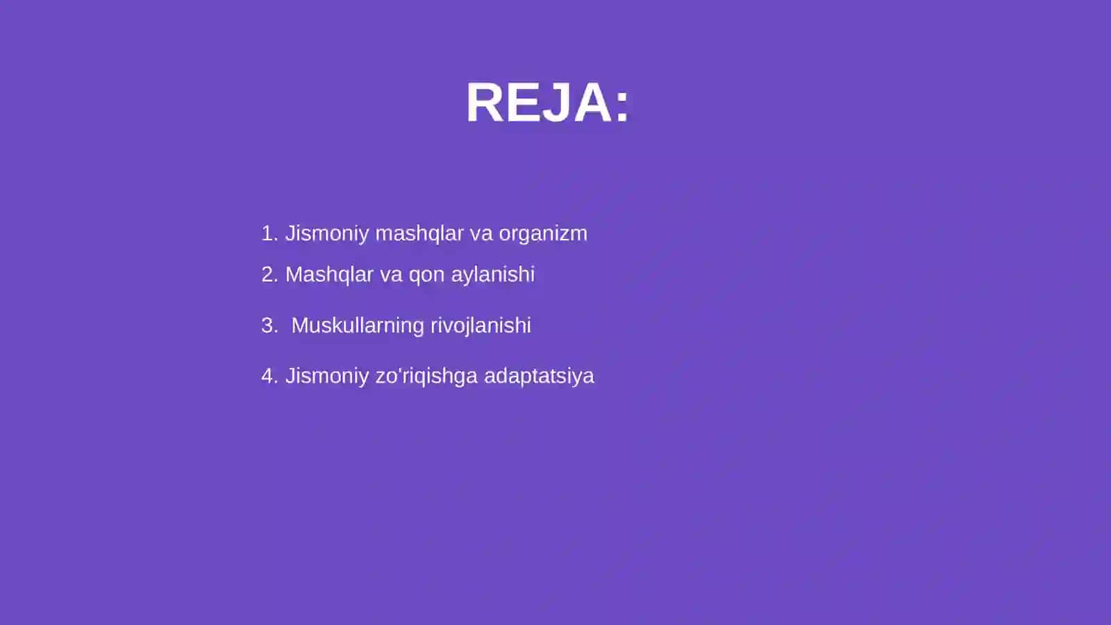 Jismoniy mashqlar va organizm 2