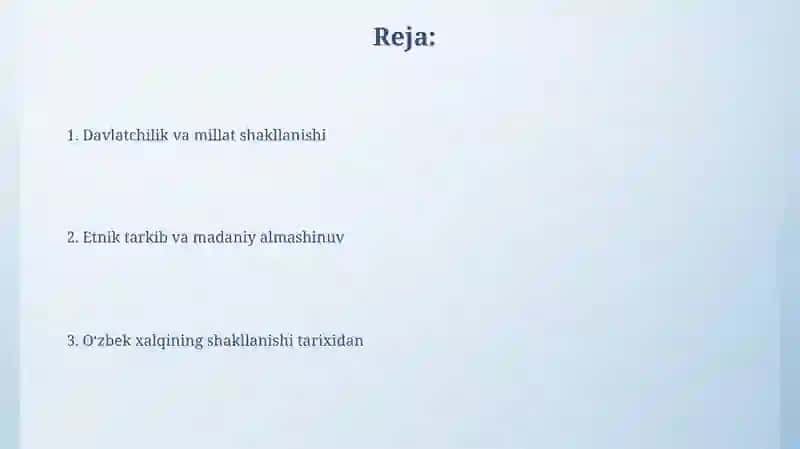 Oʻzbek xalqining shakllanishi masalasi 2