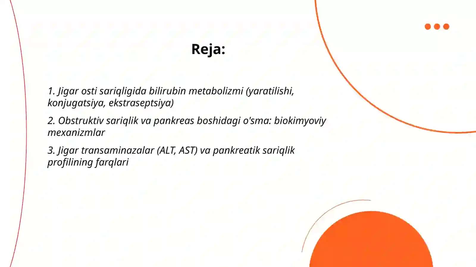 Jigar osti sariqligi biokimyosi 2