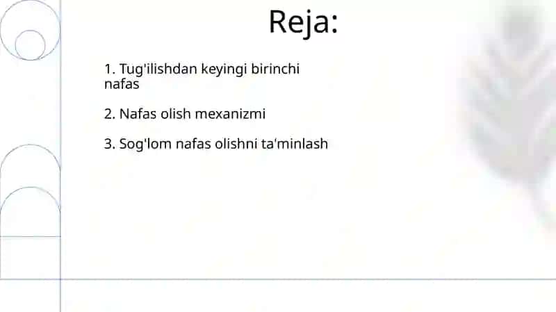 Chaqaloqning birinchi bor nafas olishi 2