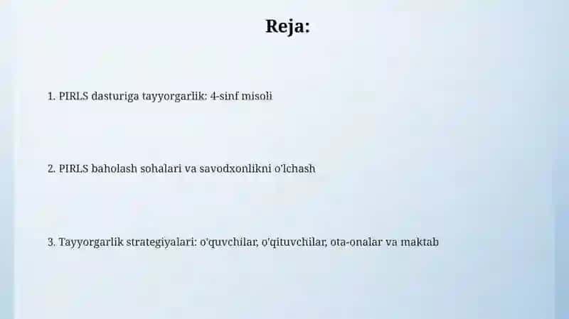 PIRLS dasturi 2