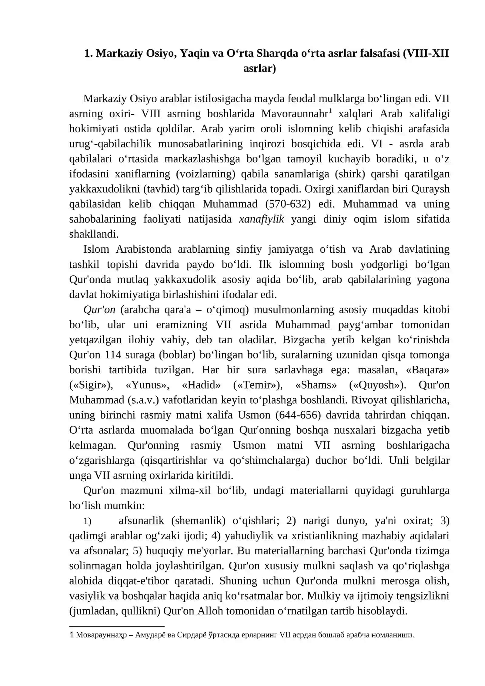 O'RTA ASR SHARQ FALSAFASI VA UYG’ONISH DAVRI 2