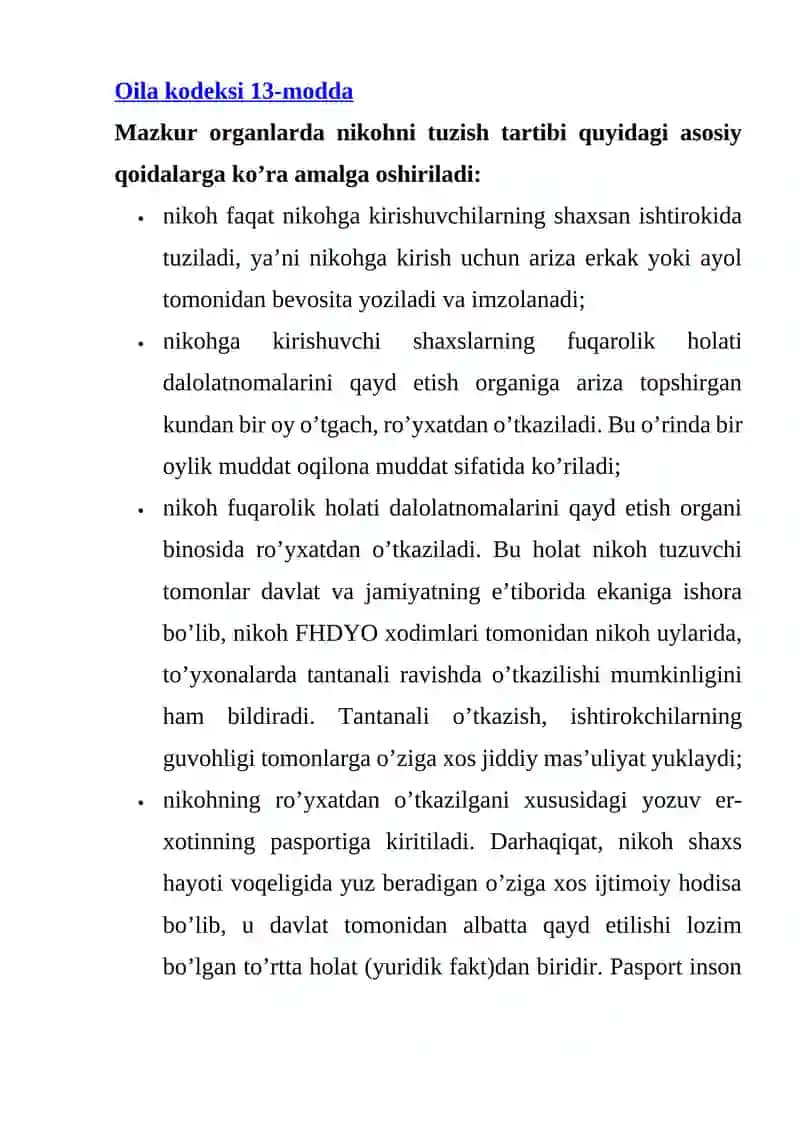 Nikoh Tuzishni Qayd Etish 2