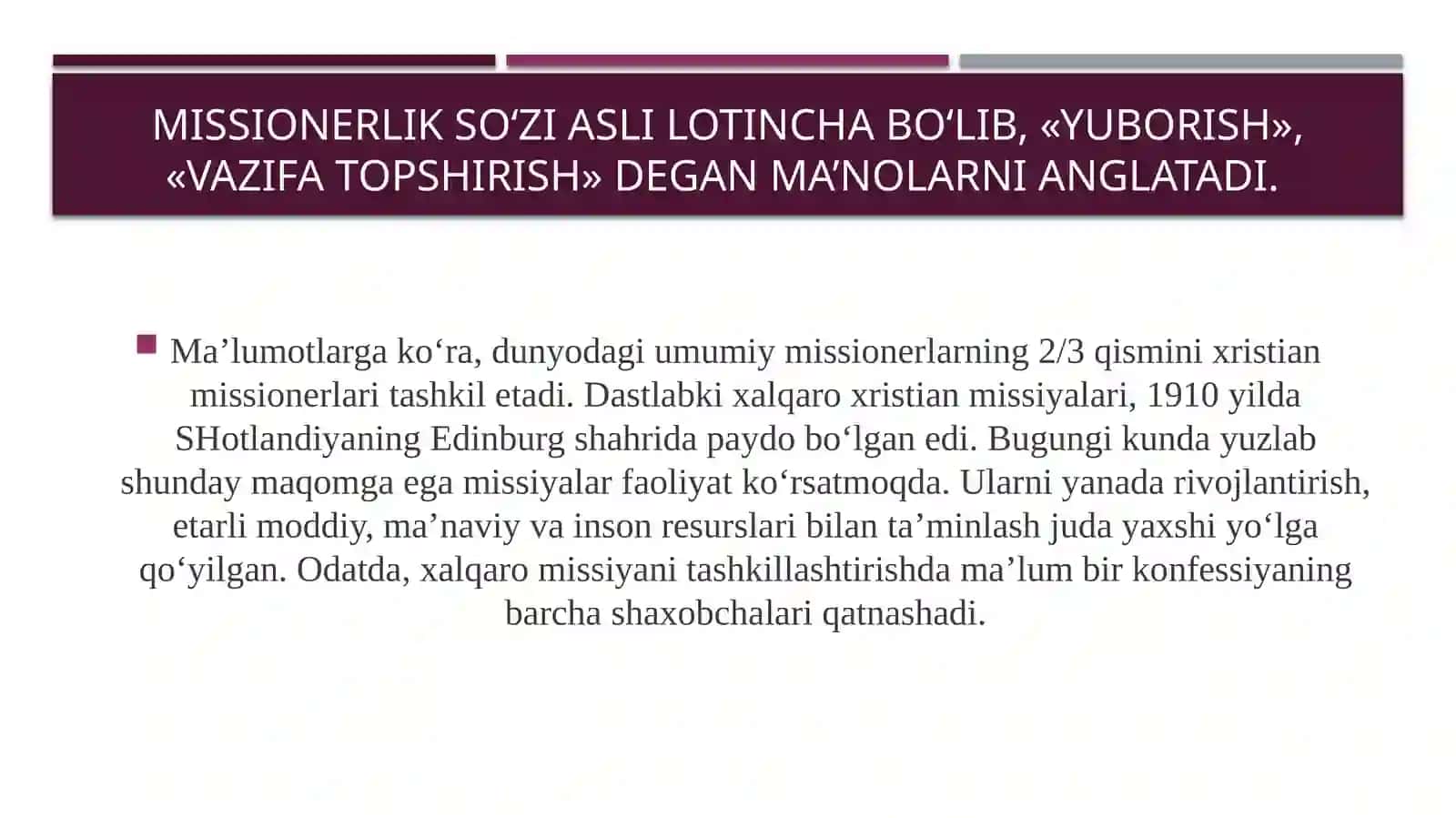 Missionerlik va prozelitizmning siyosiy - ijtimoiy xavfi 2