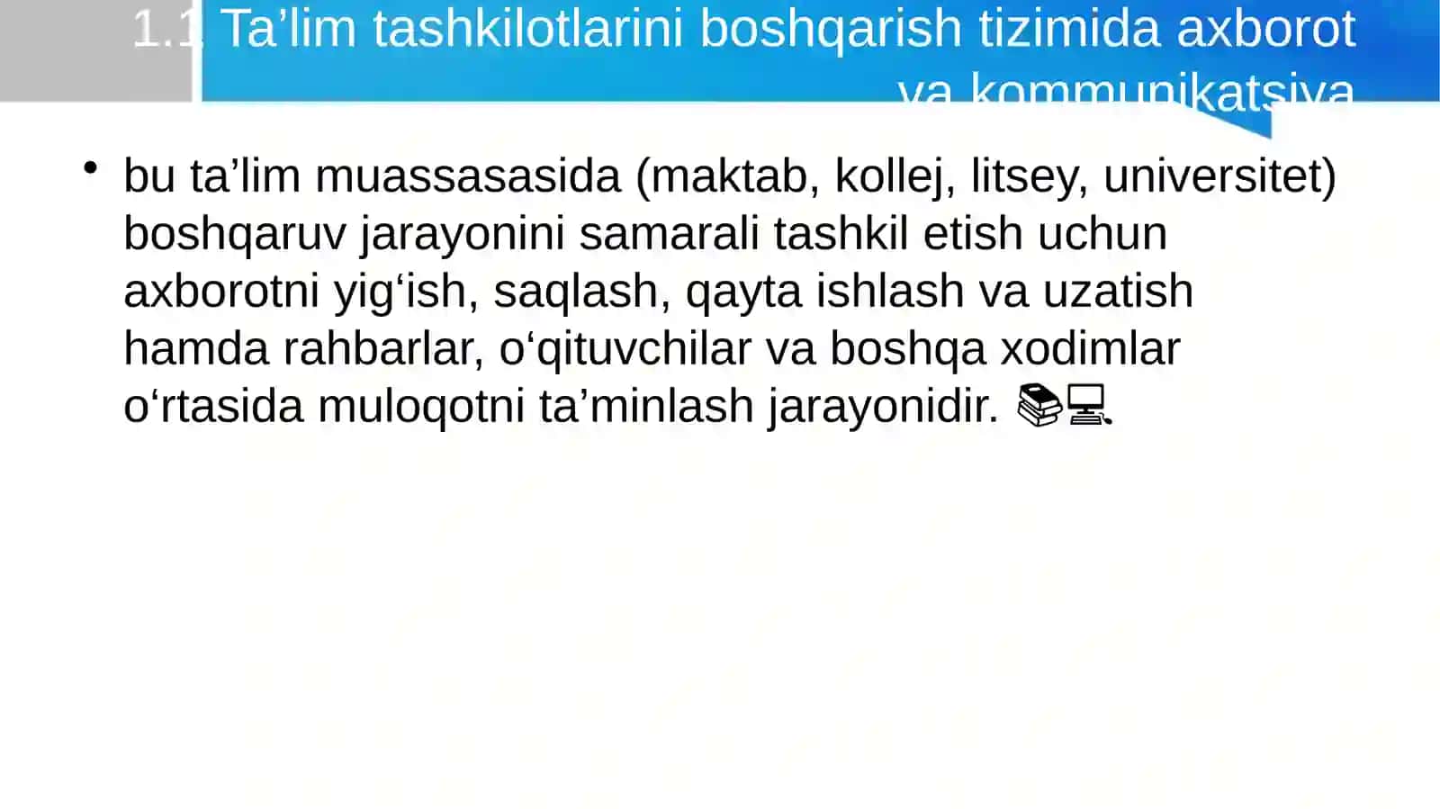 Ta'lim tashkilotlarini boshqarishtizimidaaxborotvakommunikatsiya 2