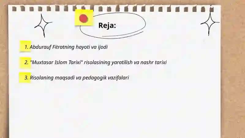Muxtasar islom tarixi risolasi boyicha krassvord tayyorlash 2