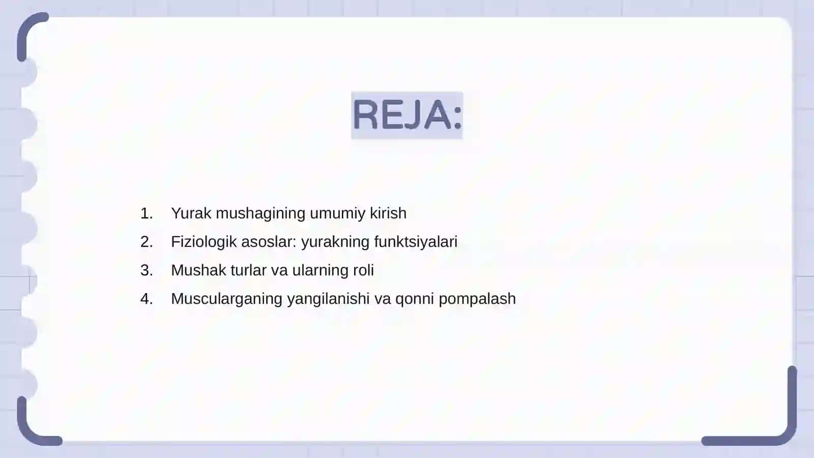 Yurak mushagining fiziologik xossalari 2