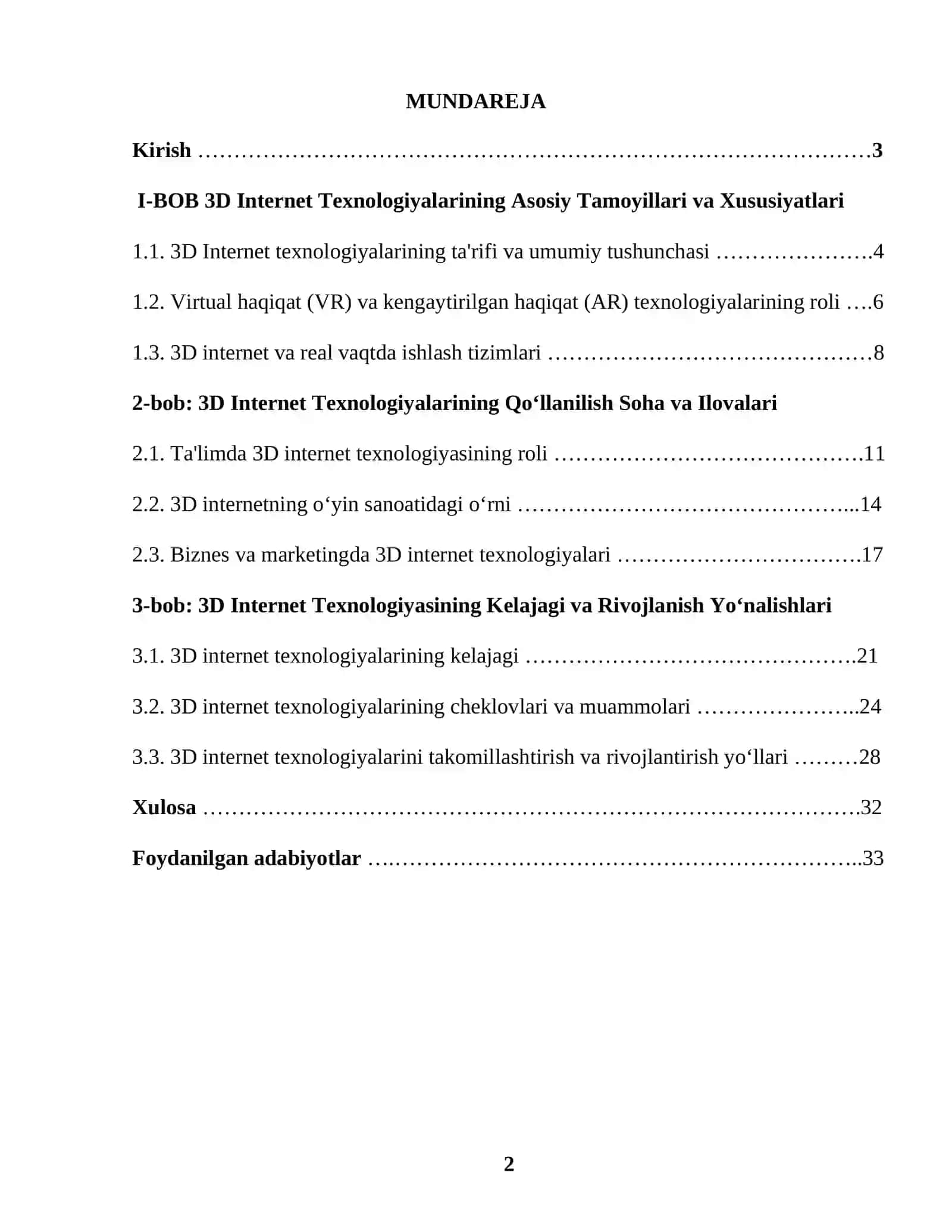 3D INTERNET TEXNOLOGIYASI 2