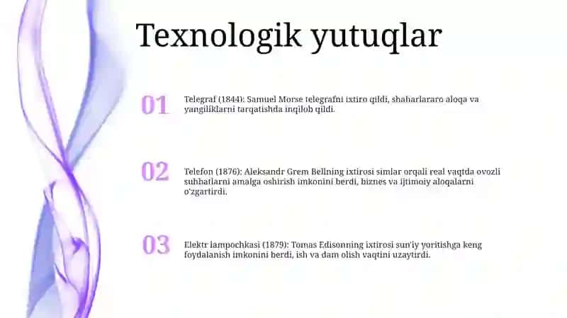 Telegraf, Telefon, Elektr lampochkasi 2