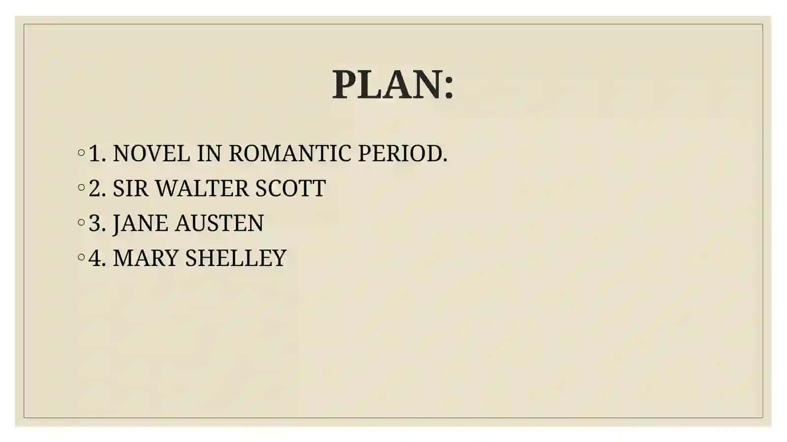Romanticism in English literature: prose 2