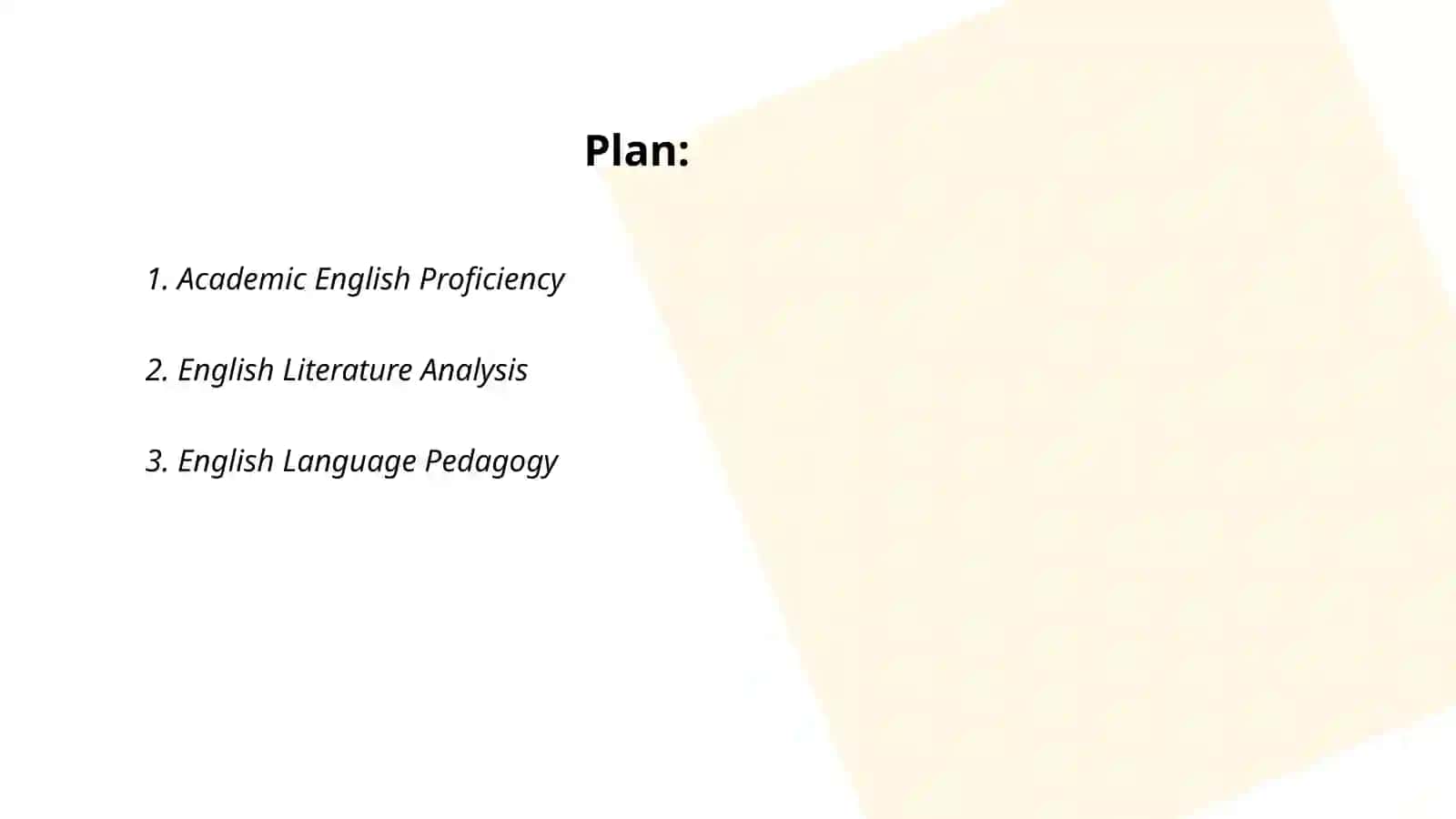 Academic English Proficiency 2