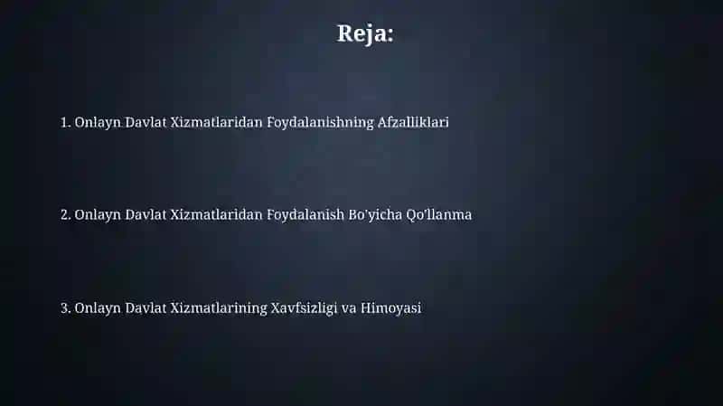 Onlayn Davlat Xizmatlaridan Foydalanish Bo'yicha Qo'llanma 2