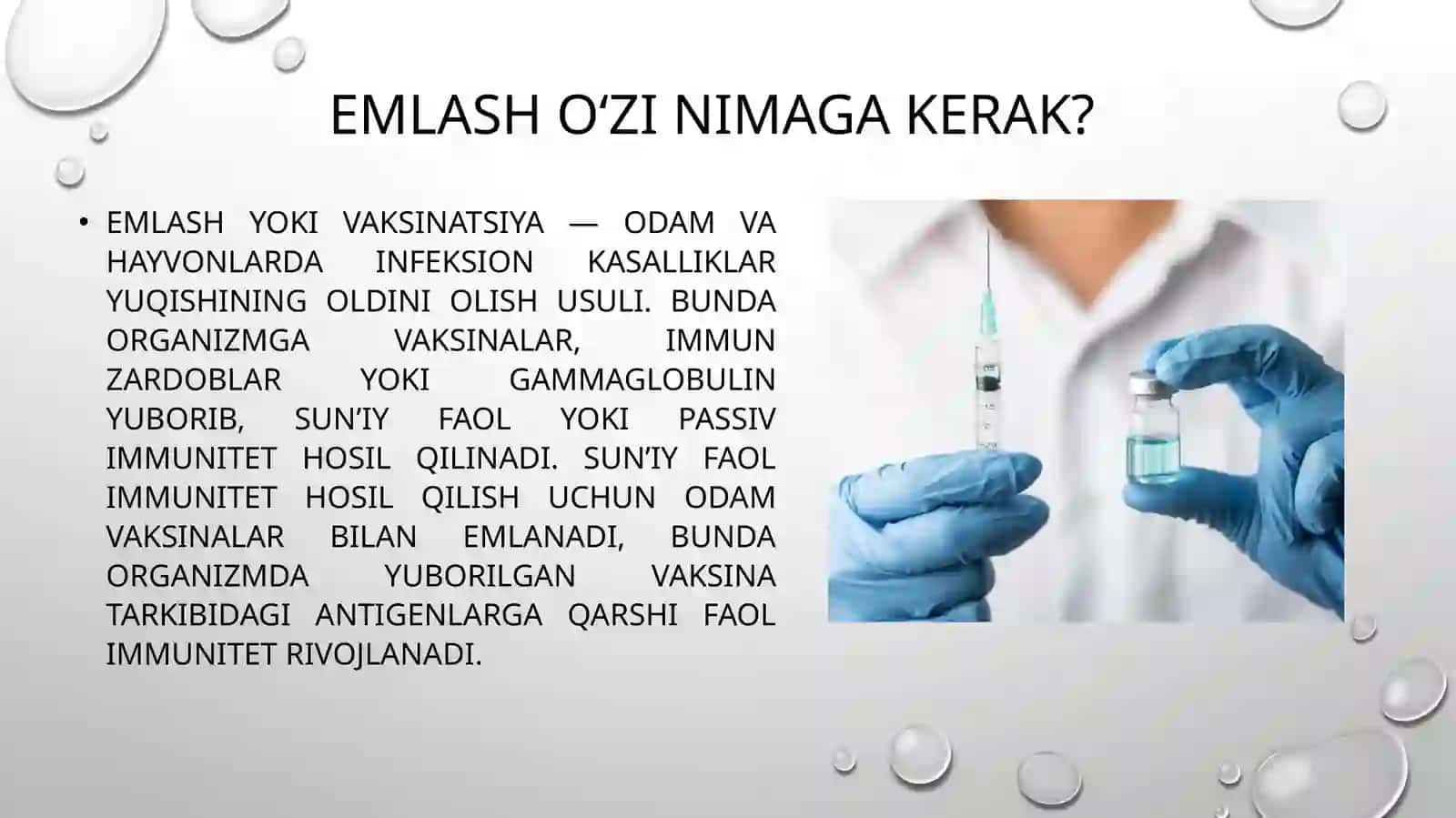 Emlash kalendar rejasini tuzish asoslari 2