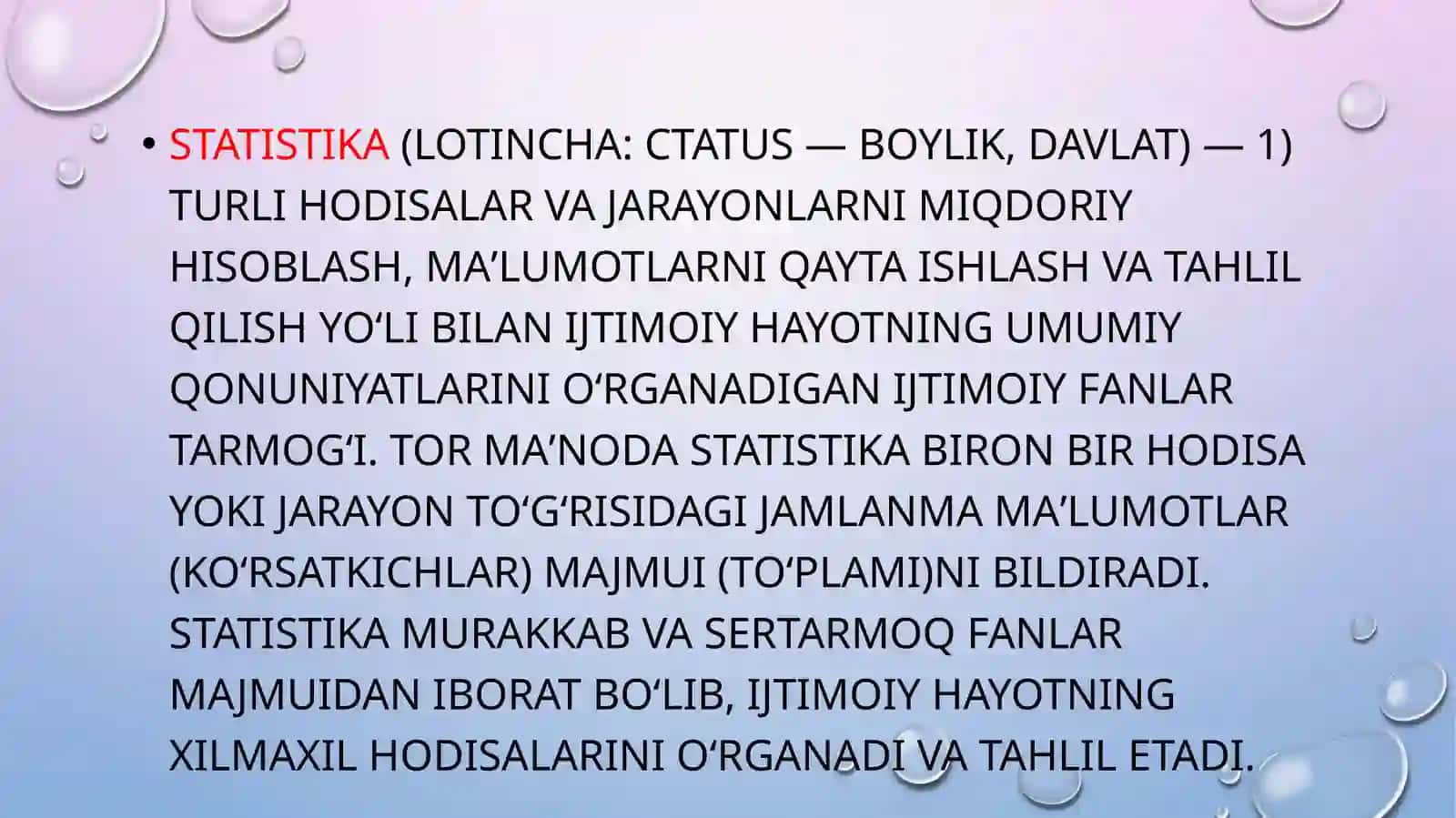 Statiktadqiqotlarbaholash 2