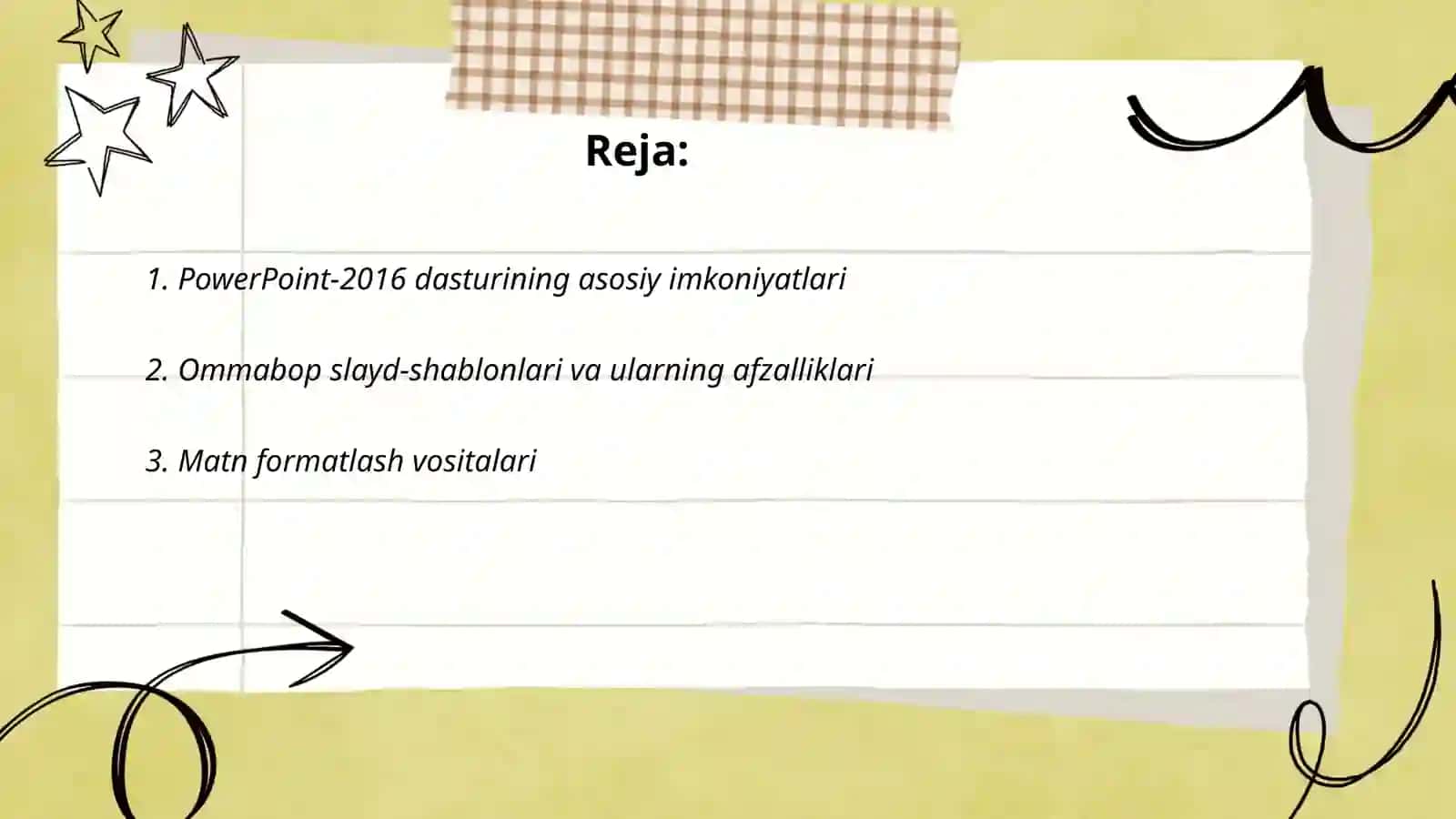 PowerPoint-2016 dasturi va uning imkoniyatlari 2