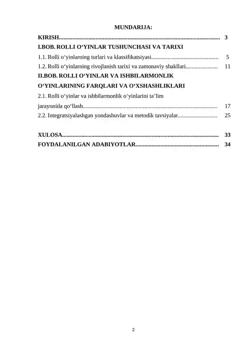 ROLLI O‘YINLAR VA ULARNING ISHBILARMONLIK O‘YINLARIDAN FARQI 2