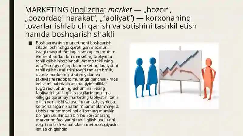 Marketing tahlili usullari 2