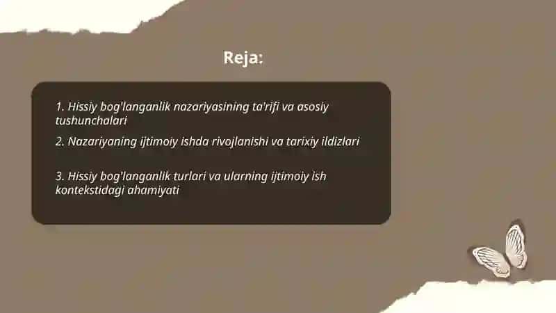 Hissiy bog'lanish nazariyasi 2