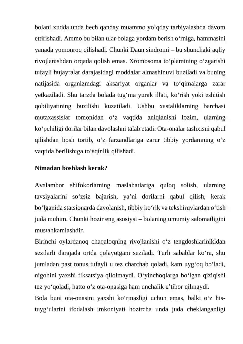 Daun Sindromli Bolalar 2