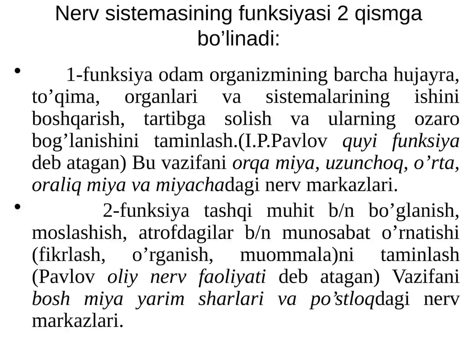Nerv sistemasi 2