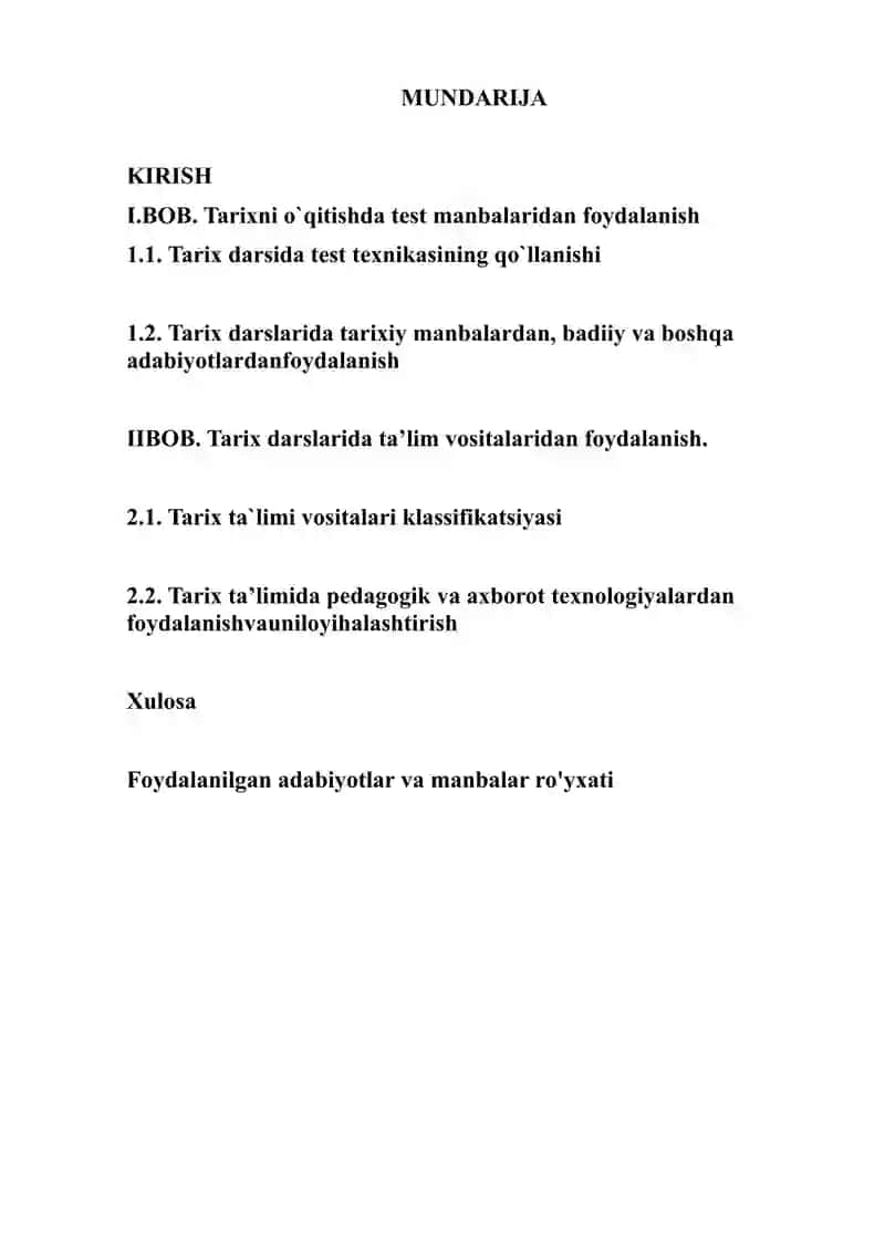 TEST TEXNOLOGIYALARIDAN FOYDALANISH 2