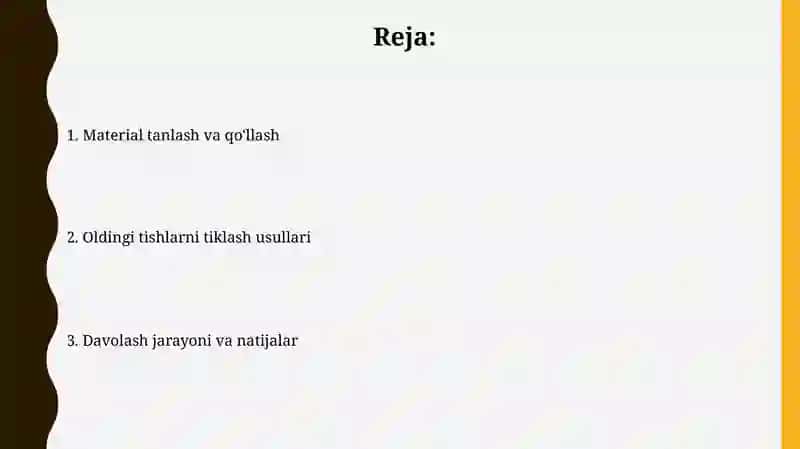 Frontal tishlarning restavratsiyasi 2
