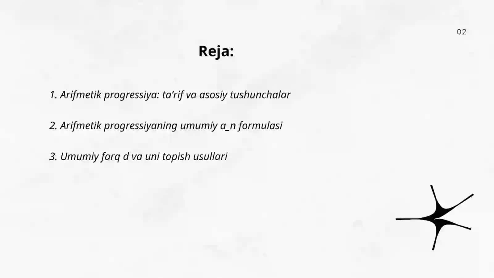 Arifmetik progrresiya 2