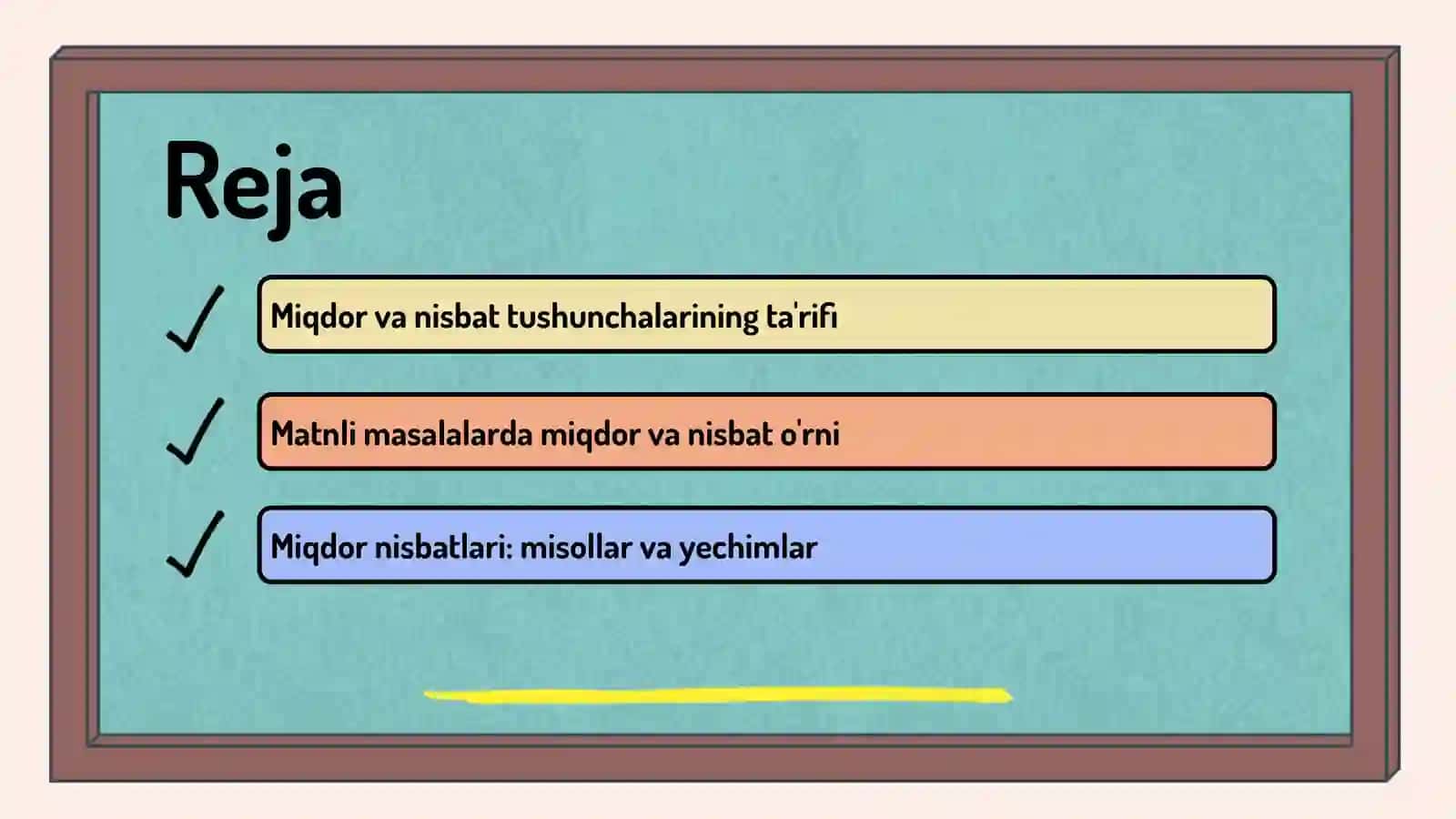 Miqdorning nisbatiga doir matnli masalalar 2
