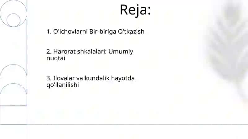 Harorat òlchov shkalalari 2