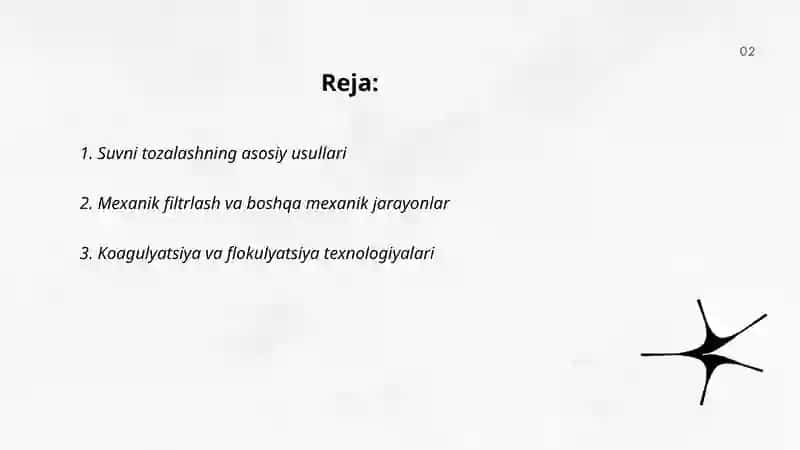 Suvni tozalash 2