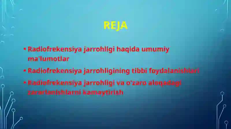 Radioto'lqinli jarrohlik 2
