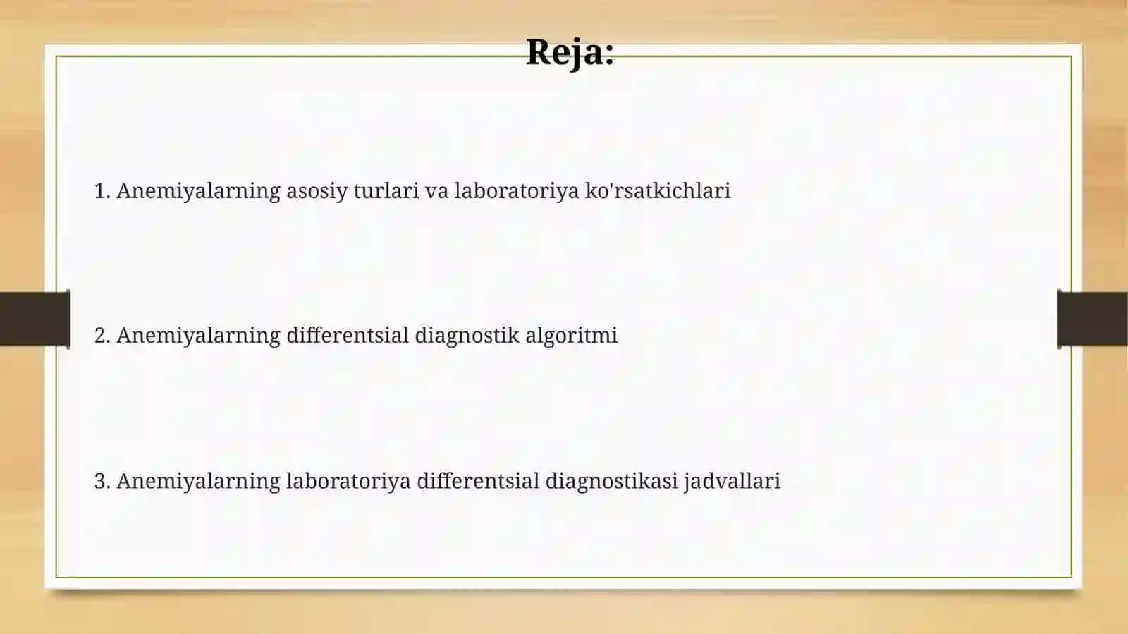 Anemiyalarlabarotordifferensialdiagnostikasi 2