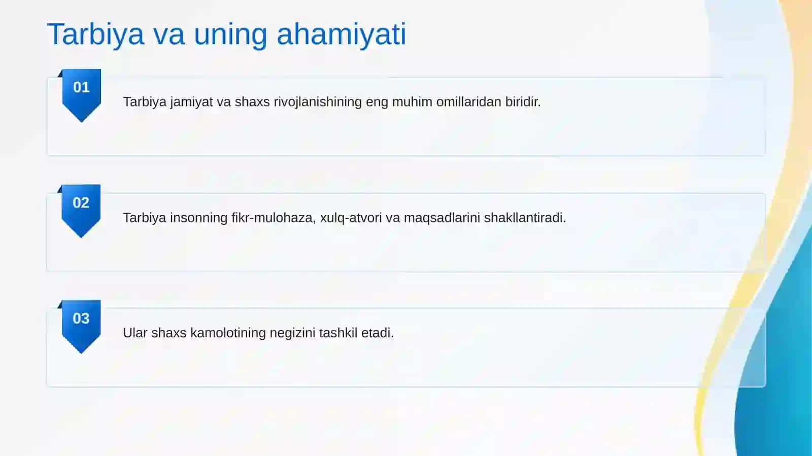 TARBIYA TURLARI VA ULARNINGSHAXS KAMOLOTIGA TA’SIRI 2