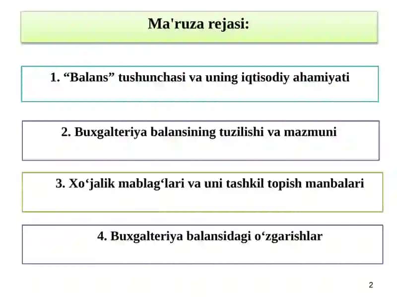 BUXGALTERIYАBALANSI 2