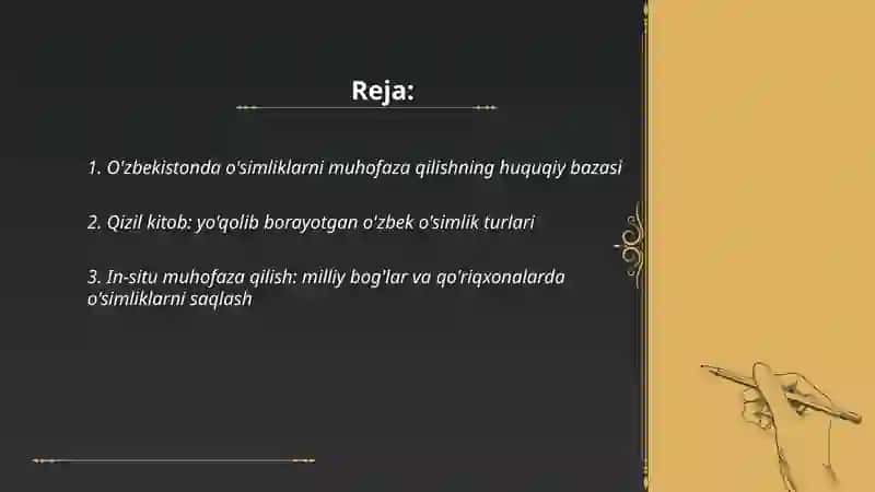 O'zbekiston o'simliklarini muhofaza qilish 2