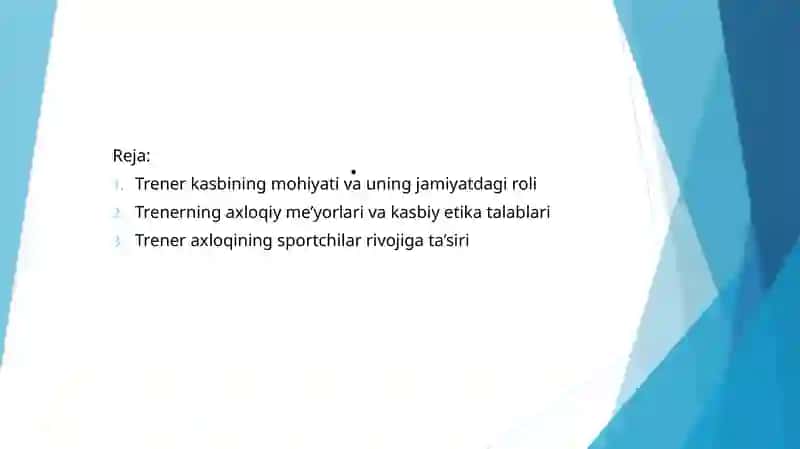 Trenerning Axloqiy Me'yorlari 2
