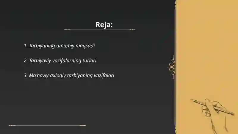 Tarbiyaning maqsad va vazifalari 2