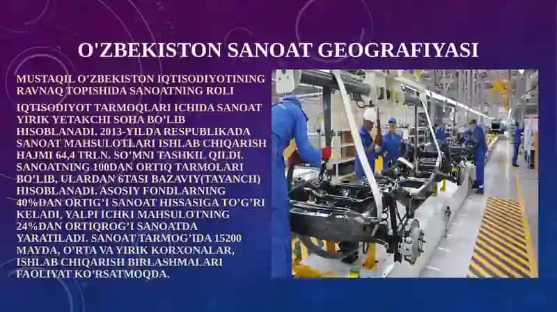 O'zbekiston sanoat geografiyasi 2
