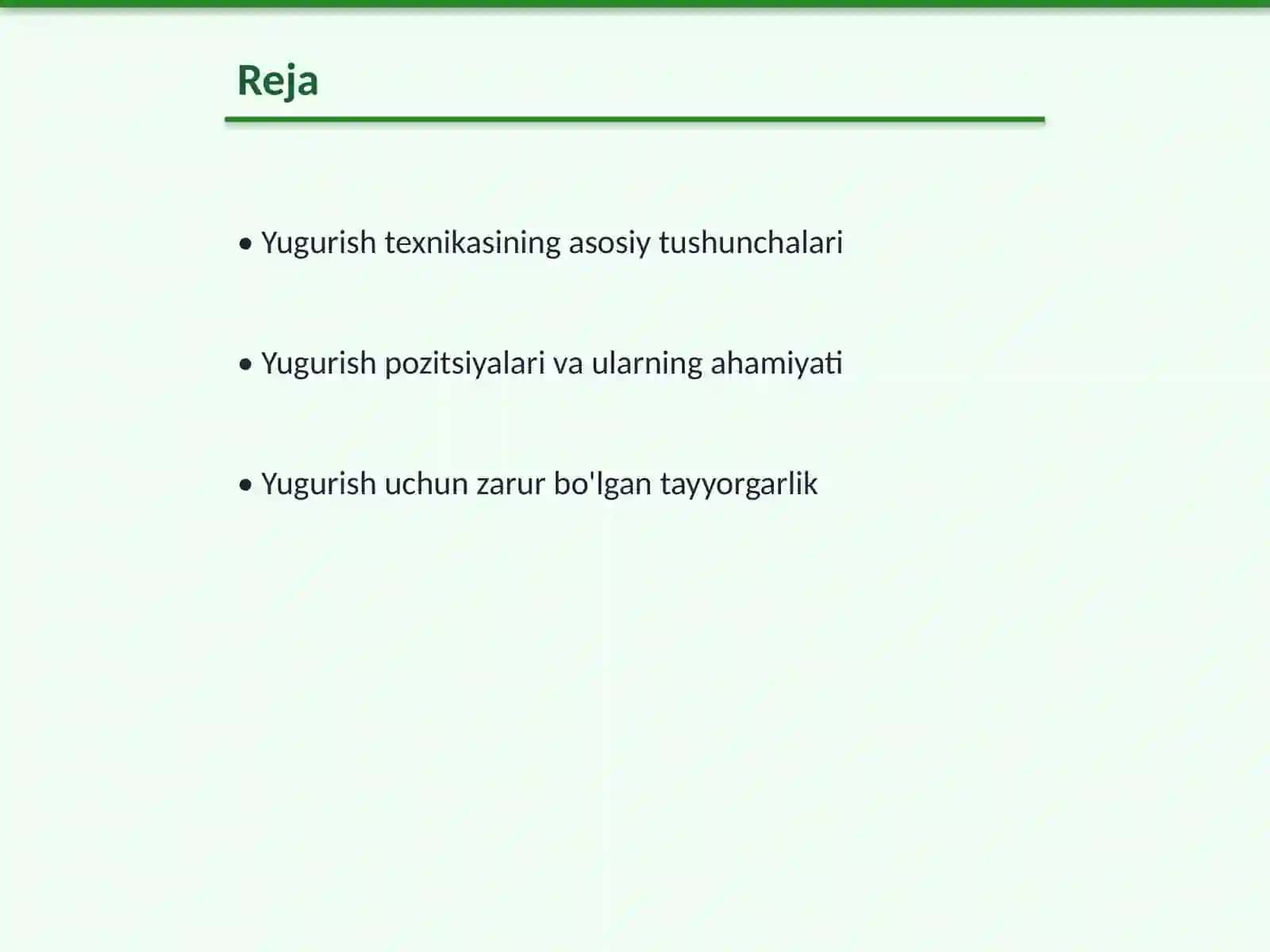 Yugurish texnikasi 2