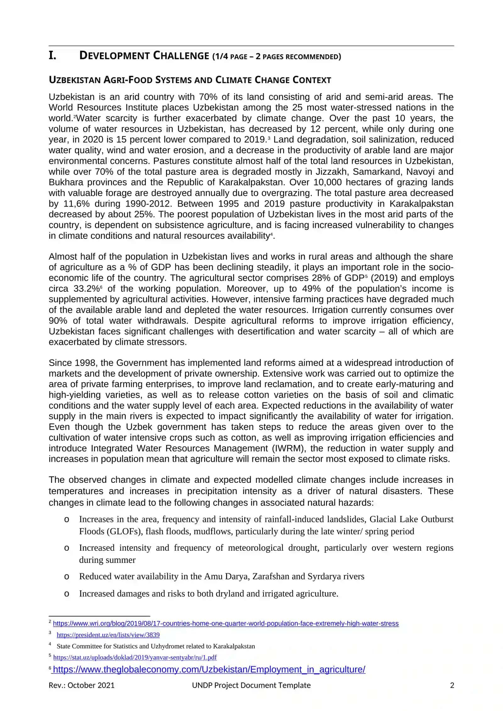 Supporting an inclusive transition to a “green” economy in the Agri-food sector and development of a “climate-smart” Uzbek Agriculture Knowledge and Innovation System (UAKIS) 2