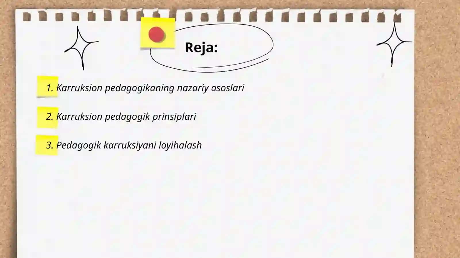 Karruksion pedagogik asoslari 2