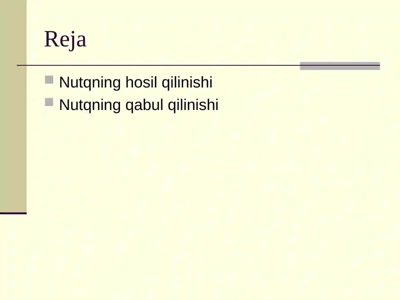 Nutq yaratilishi va qabul qilinishi 2