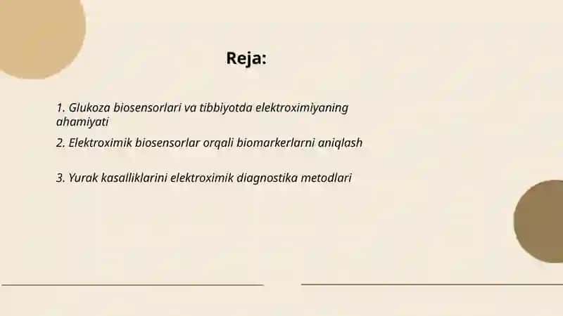 Tibbiyotda elektroximiyaning ahamiyati 2