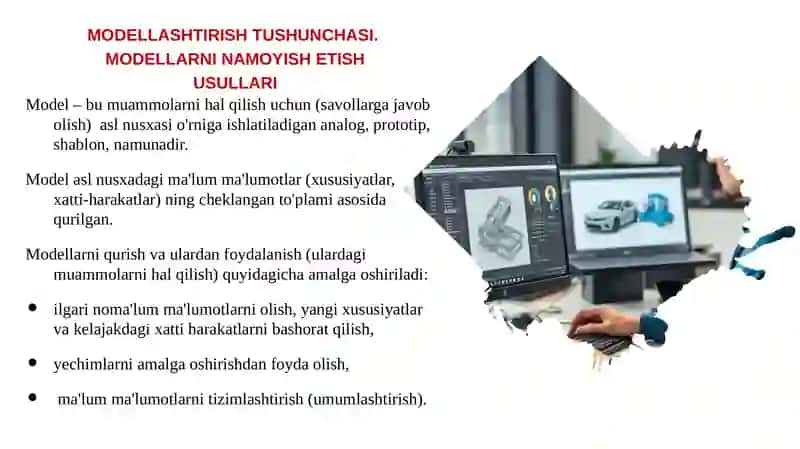 Modellar va zamonaviy modellashtirish haqida tushuncha 2